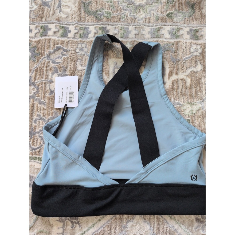NWT Bandier Le Ore Grey Capri Strappy Back Nemi Bra Medium $68 - Picture 4 of 5